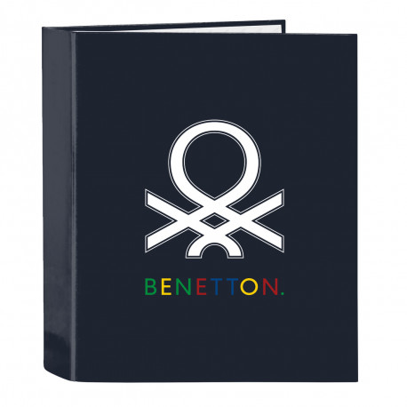Rõngaskiirköitja Benetton Sixties Meresinine A4 (27 x 33 x 6 cm)