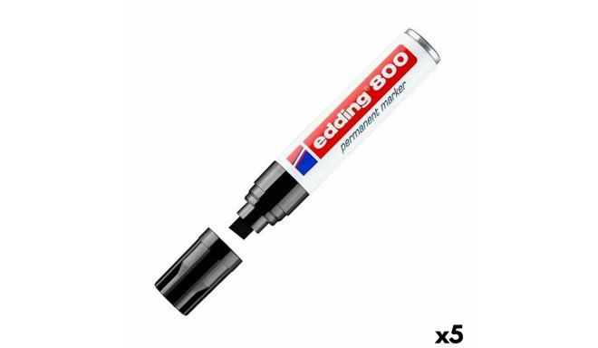 Püsimarker Edding 800 Must (5 Ühikut)