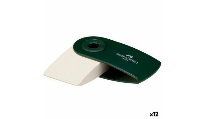 Eraser Faber-Castell Sleeve Mini Case Green (12 Units)