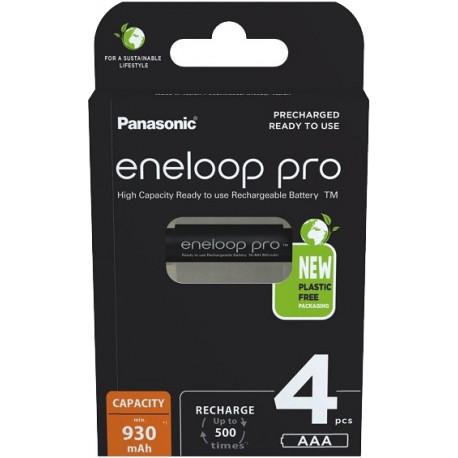 Panasonic eneloop rechargeable battery Pro AAA 930 4BP