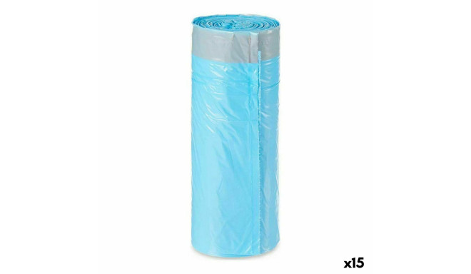 Rubbish Bags Blue Polyethylene 15 Units (30 L)