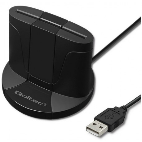 Qoltec ID-kaardi lugeja + USB-C adapter SCR0632
