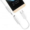 Adapter USB-C - 3,5 Mini Jack, valge