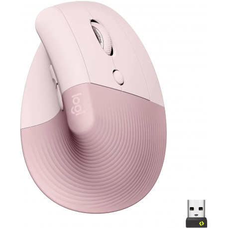 Logitech Lift, Mouse (pink, Logi Bolt, Bluetooth, Windows/macOS/iPadOS)