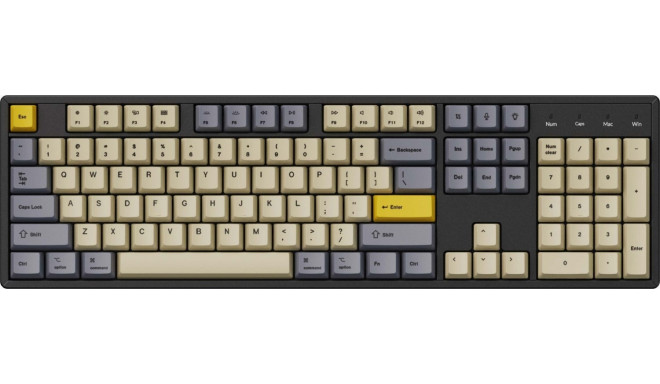 Keychron OEM Dye-Sub PBT Keycap Set - wheat grey, keycap (beige/dark grey, US layout (ANSI)