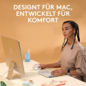 Logitech Lift for Mac, mouse (white, Bluetooth, compatible with macOS and iPadOS)