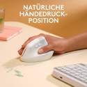 Logitech Lift for Mac, mouse (white, Bluetooth, compatible with macOS and iPadOS)