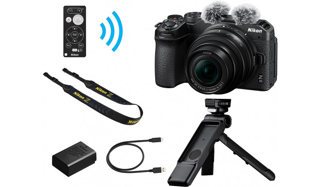 Nikon Z30 + Nikkor Z DX 16-50mm Vlogger Kit, black