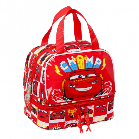 Lõunasöögikarp Cars Let's race Valge Punane 20 x 20 x 15 cm