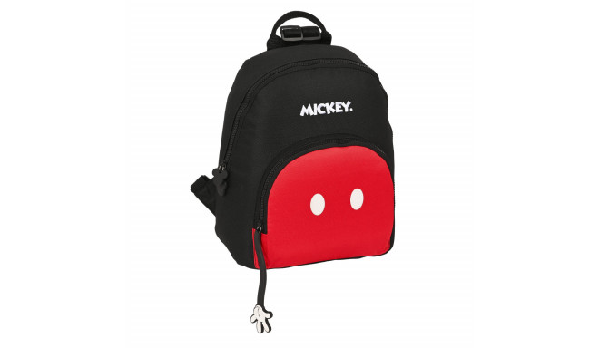 Casual Backpack Mickey Mouse Clubhouse Mickey mood Red Black 13 L