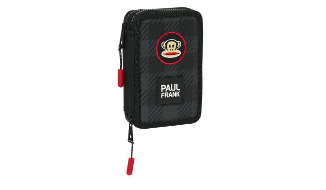 School Case with Accessories Paul Frank Campers Black 12.5 x 19.5 x 4 cm (28 Pieces)