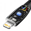 Kabel Baseus Glimmer Series s rychlým nabíjením USB-C - Lightning 480Mb/s PD 20W 2m černý