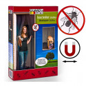 Anti-Mosquito Curtain Doors 2 Pieces Fibreglass Black (100 x 220 cm)