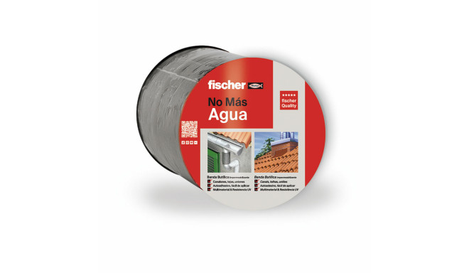 Insulating tape Fischer 10 m x 10 cm Grey