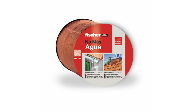 Adhesive Tape Fischer Brown Tile 10 m x 10 cm