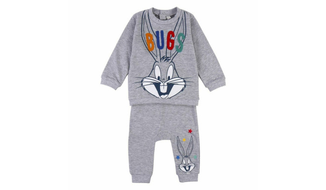 Children’s Tracksuit Looney Tunes Grey - 1 Month