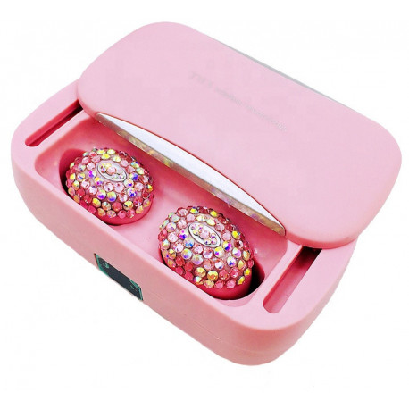 Goodbuy juhtmevabad kõrvaklapid Crystal Bling, roosa