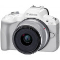 Canon EOS R50 + 18-45mm, valge