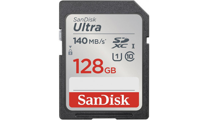 Sandisk mälukaart SDXC 128GB Ultra 140MB/s