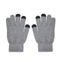 Touch screen gloves TRIANGLE for Man grey