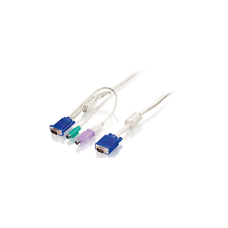 LevelOne KVM 1 to 3 Combo Kabel 5m