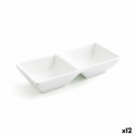 Snack tray Quid Select Ceramic White (15 x 7 cm) (Pack 12x)