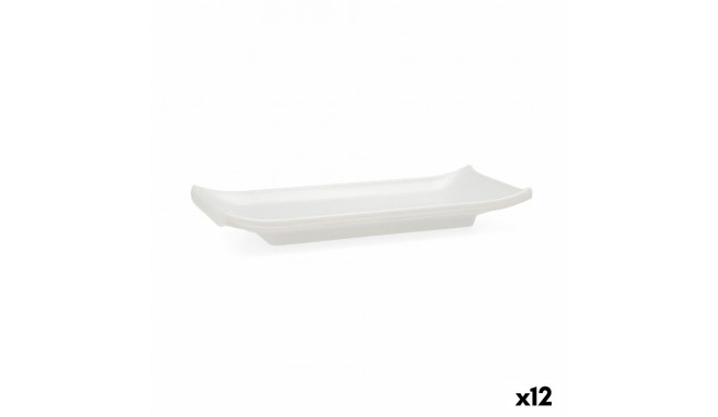 Tray Quid Select White Plastic 22,4 x 9,5 x 3 cm Sushi (12 Units)