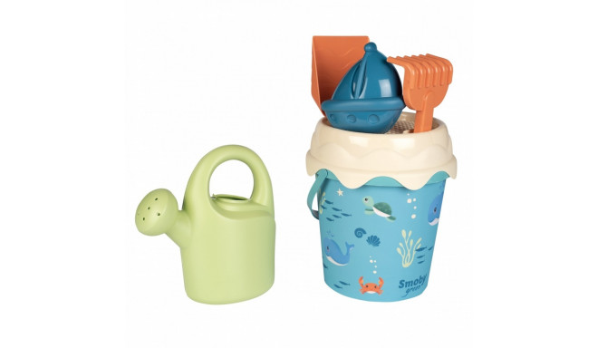 Bucket with bioplastic sand accessories
