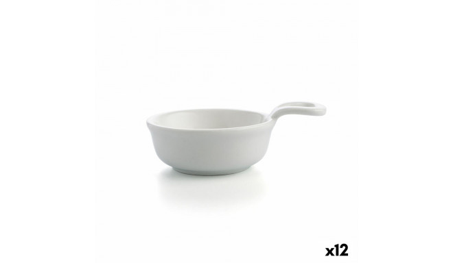 Bowl Quid Select Mini Ceramic White 8,5 cm (12 Units)