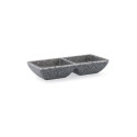 Snack tray Quid Lonja Grey Plastic (17 x 7 x 3 cm) (12 Units)