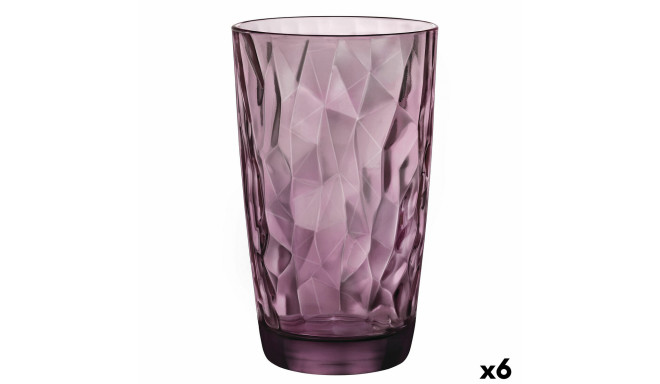 Glass Bormioli Rocco Diamond Purple Glass (470 ml) (6 Units)