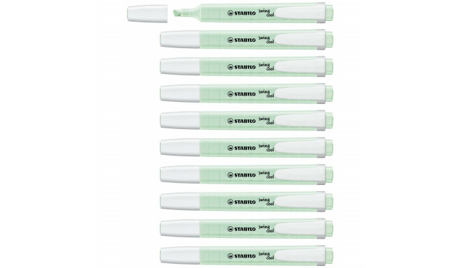 Fluorestseeruv Marker Stabilo Swing Cool Mündiroheline 10 Tükid, osad