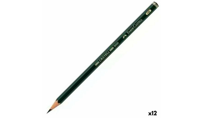 Pliiats Faber-Castell 9000 Ökoloogiline Kuusnurkne HB (12 Ühikut)