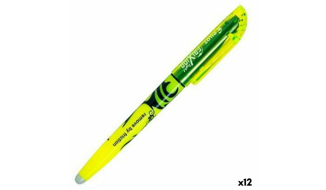 Fluorestseeruv Marker Pilot Frixion Light Luminofoorlamp Kaldus Kustutatav tint Kollane (12 Ühikut)