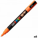 Marķieris POSCA PC-3M Oranžs 6 gb.