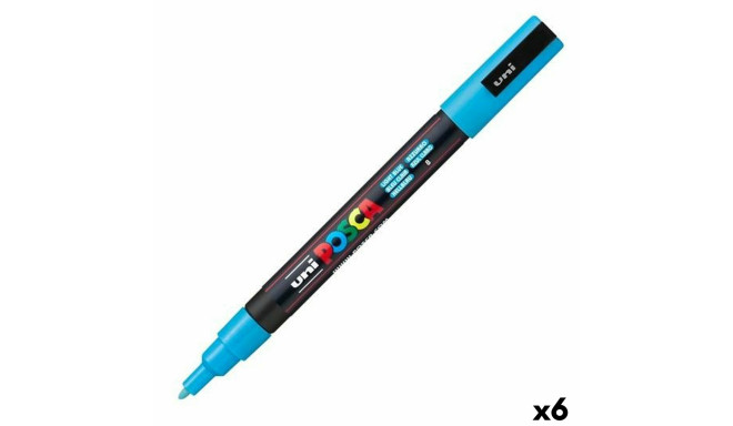 Marker POSCA PC-3M Sinine Helesinine (6 Ühikut)
