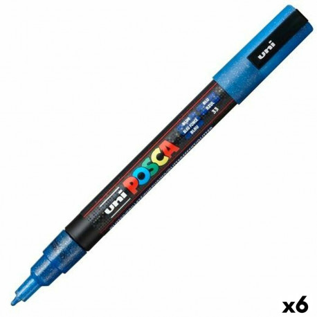 Marker POSCA PC-3ML Sinine (6 Ühikut)