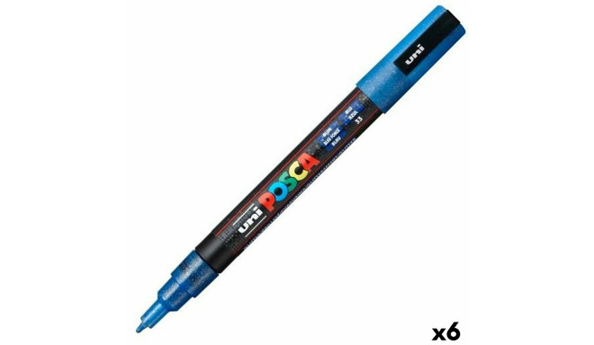 Marker POSCA PC-3ML Blue (6 Units)