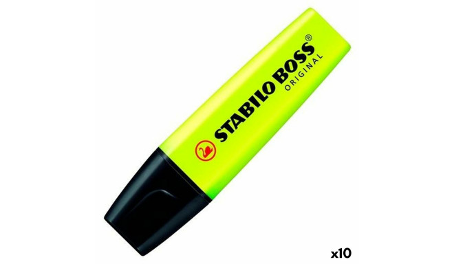 Fluorescējošs Marķieris Stabilo Boss Dzeltens Daudzkrāsains 10 Daudzums (10 gb.)