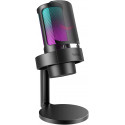 Fifine Amplifire A8 RGB mikrofon mängimiseks | taskuhäälingusaated | ojad | statiiv | must