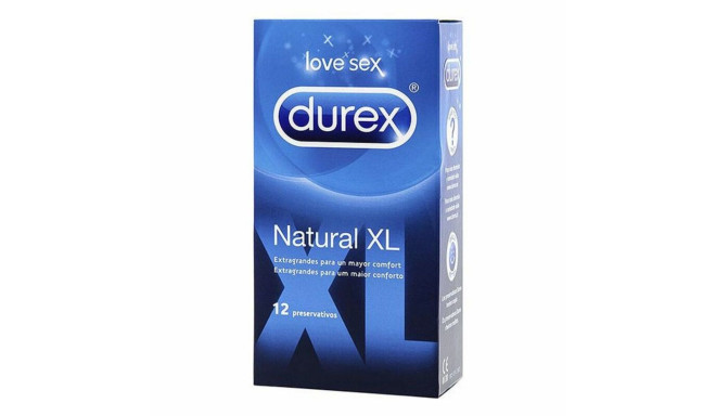 Prezervatīvi Durex Natural (XL Izmērs) (12 uds)