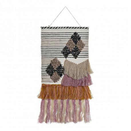 Hanging decoration DKD Home Decor Jute Cotton Wool (46 x 2 x 110 cm)