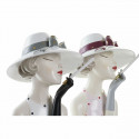 Dekoratiivkuju DKD Home Decor Roosa Valge Vaik Fashion Girls (18,5 x 15 x 31 cm) (2 Ühikut)