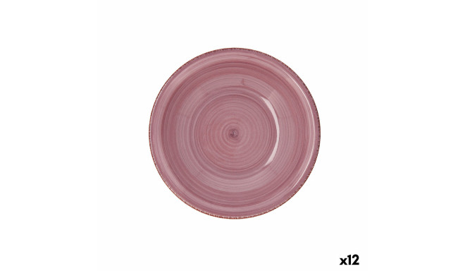 Duboki Tanjur Quid Vita Peoni Keraamiline Roosa Ø 21,5 cm (12 Ühikut)