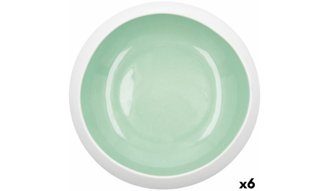 Bowl Ariane Organic Ceramic Green (16 cm) (6 Units)