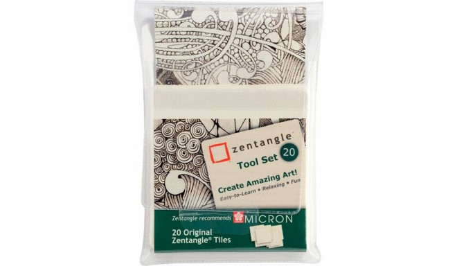 Joonistuspaber Talens Sakura Zentangle Valge 20 Tükid, osad