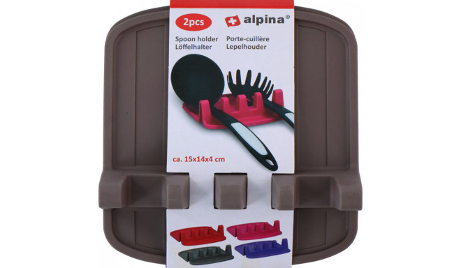 Alpina - Uchwyt na łyżki / przybory kuchenne 2 szt. (czarny)