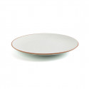 Flat plate Ariane Terra Ceramic Beige (24 cm) (6 Units)