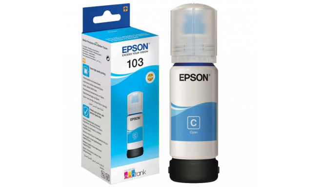 Epson ink 103 EcoTank, циан