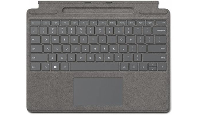 DE layout - Microsoft Surface Pro Signature Keyboard, keyboard (platinum, for Surface Pro 8 and Surf